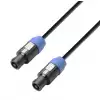 Adam Hall Cables K3 S225 SS 1500 - przewd gonikowy 2 x 2,5 mm2 standardowe zcze gonikowe 4-stykowe - standardowe zcze gonikowe 4 stykowe, 15 m