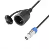 Adam Hall Cables 8101 KF 0150 PCON X - 5 ft. Rubber Jacketed Extension Power Cord CEE7/7 socket to Power Twist female, 3 x 1.5 mm2 Adam Hall Cables 8101 KF 0150 PCON X - 5 ft. Rubber Jacketed Extension Power Cord CEE7/7 socket to Power Twist female, 3 x 1.5 mm2