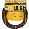 Fender Paramount Acoustic Instrument Cable Brown kabel gitarowy 5,5m Jack prosty - Jack prosty Fender Paramount Acoustic Instrument Cable Brown kabel gitarowy 5,5m Jack prosty - Jack prosty