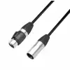 Adam Hall Cables K 4 DHM 0020 IP 65 -  DMX Adapter 5-pin XLR female to 3-pin XLR male 20 cm, IP65