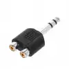 Adam Hall Connectors K4AYRF2JM3 - Adapter 2 x eski RCA na jack stereo 3,5 mm mski