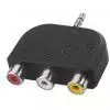 Monacor NTA-108 przej�ci�wka  A/V 3 x RCA -> Jack