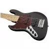 Sadowsky MetroExpress 21-Fret Vintage J/J Bass, Maple Fingerboard, Lefthand, 5-String - Solid Black High gitara basowa leworczna