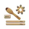 Rohema Percussion 618083 Kids Natural Percussion Set, zestaw instrumentw perkusyjnych