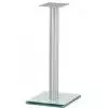 Spectral BS58 AL podstawy g�o�nikowe o wysoko�ci 58cm, szk�o przezroczyste/aluminium