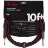 Fender Limited Edition Deluxe Series Tweed Cable, 10′, Oxblood kabel gitarowy
