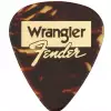 Fender X Wrangler 351 Medium Tortoiseshell zestaw kostek gitarowych, 8 szt.