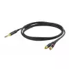 Proel CHLP300LU3 kabel audio TRS / 2x RCA 3m