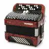 Hohner Nova II 48 akordeon guzikowy (czerwony)