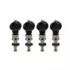 Grover Champion klucze do Bartion & Tenor Ukulele Pegs, Nickel, Black Buttons / 4szt
