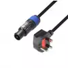 Adam Hall Cables 8101 PCON 0150 GB - Power Cord BS1363/A  Powercon 1.5mm2 1.5m