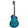 Ortega RTPDLX-FMA Flamed Maple Blue TourPlayer DeLuxe gitara elektroklasyczna