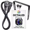 LIGHT4ME OCTALED - efekt wietlny LED disco RGBWA flower laser stroboskop