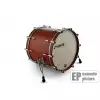 Sonor 16122435 b�ben basowy sq1 2414 bd nm-mh 24″ x 14″ Satin Copper Brown