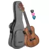 Cascha HH20358E ukulele koncertowe z przetwornikiem mahogany