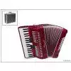 Serenelli Y6034-R akordeon (60, czerwony)