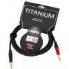 Klotz TI 0300 PSP Titanium kabel gitarowy 3m, silent jack prosty