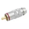 Monacor T-711G/RT wtyk RCA czerwony