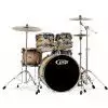 PDP FS Fusion 2206  Natural to Charcoal Burst + hardware, zestaw perkusyjny