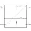 AvTek Wall Standard 175,  ekran r�cznie rozwijany, wymiary cm - 175 x 175, obraz cm - 175 x 175