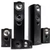 KEF iQ70, iQ10, iQ60c zestaw gonikw do kina domowego (black ash)