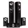 KEF iQ50, iQ10, Q200 zestaw gonikw do kina domowego (black ash)