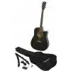 Tenson D1 CE gitara elektroakustyczna (player pack) czarna