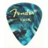 Fender Premium Celluloid thin turquoise kostka gitarowa
