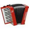 Weltmeister Mini 22/12/I akordeon (czerwony), kartonowe opakowanie