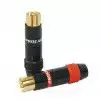 Procab VC259 wtyki RCA heavy duty (czerwony, czarny), para