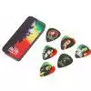 Dunlop Bob Marley PT02H kostki rozmiar: heavy - metalowe pudeko zawierajce 6 szt. kostek z wizerunkiem BOB′a MARLEY′a - RASTA 2 