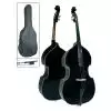 Leonardo KM-0944 B kontrabas czarny 4/4 z pokrowcem