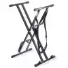 Athletic KB-20 statyw klawiszowy czarny - opcja wykorzystania jako w�zek transportowy