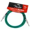 Fender California Surf Green 15ft kabel gitarowy 4,5m, zielony