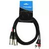 Accu Cable AC 2XM-2RM/3 przewd  2x XLRm - 2x RCA 3m