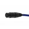 4Audio MIC PRO 6m Stealth Blue przew�d mikrofonowy w oplocie (niebieski) XLR-F - XLR-M (z��cza czarne, z�ocone) Neutrik