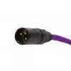 4Audio MIC PRO 6m Stealth Purple przew�d mikrofonowy w oplocie (czarny) XLR-F - XLR-M (z��cza czarne, z�ocone) Neutrik