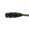 4Audio MIC PRO 1,5m Stealth Green przew�d mikrofonowy w oplocie (zielony) XLR-F - XLR-M (z��cza czarne, z�ocone) Neutrik