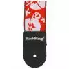 Rock Strap NB1CE Hibiscus G pasek gitarowy czerwony