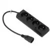 BQ Cable WN217-3/07/0.3BK-4 przej�ci�wka / rozdzielacz 0,3m IEC C14 na 4 gniazda 230V