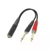 Klotz AYS-5 kabel 2x TS wtyk <-> 1x TRS gniazdo 0,2 m