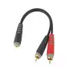 Klotz AYS-6 kabel 2x RCA wtyk <-> 1x mini TRS gniazdo 0,2 m