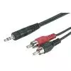 Monacor ACA-1735 kabel mini TRS => 2 x RCA, 2m