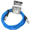 4Audio MIC PRO 6m Blue przewd mikrofonowy XLR-F - XLR-M z opask (niebieski) Neutrik