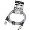 4Audio MIC PRO 3m Grey przewd mikrofonowy XLR-F - XLR-M z opask (szary) Neutrik