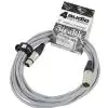 4Audio MIC PRO 6m Grey przewd mikrofonowy XLR-F - XLR-M z opask (szary) Neutrik