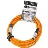 4Audio MIC PRO 6m Orange przewd mikrofonowy XLR-F - XLR-M z opask (pomaraczowy) Neutrik