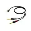 Procab CLA713/3  kabel miniTRS -> 2x TS 3m