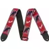 Fender Monogrammed red/white/blue pasek