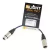 MLight DMX PRO 1 pair 110 Ohm przelotka DMX 5 pin mski na 3 pin eski